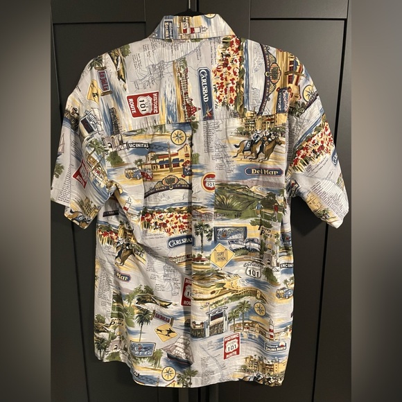 Elite Vintage Hawaiian Shirt - Size M - Coconut buttons 🥥 Tailored - San Diego - Picture 2 of 5